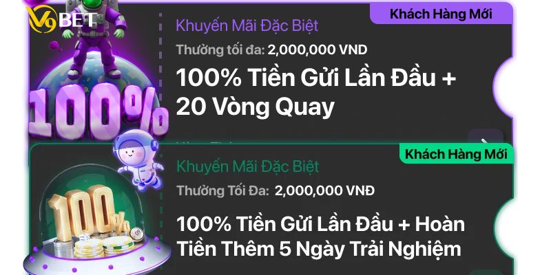 Khuyến mãi V9BET nạp đầu